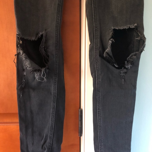 rag&bone Grey Ripped Skinny - Picture 3 of 5